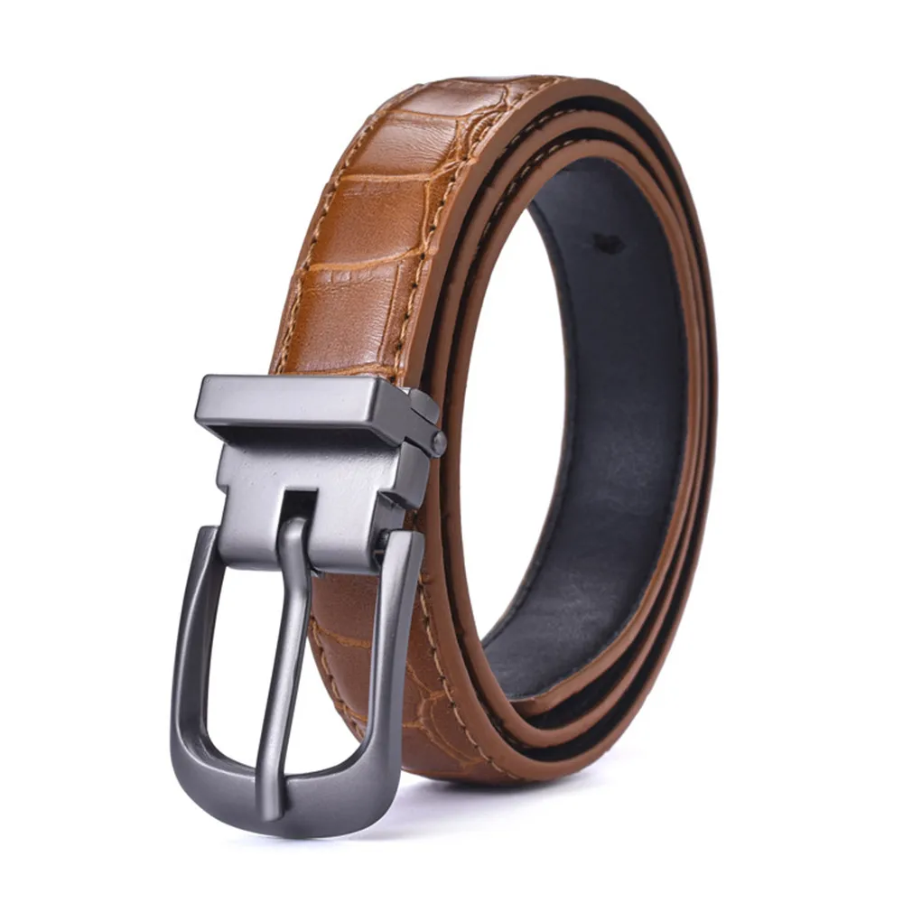 Unisex belt, casual, versatile, simple, black, thin, waist belt, Korean style, retro, pin buckle, jeans belt, student