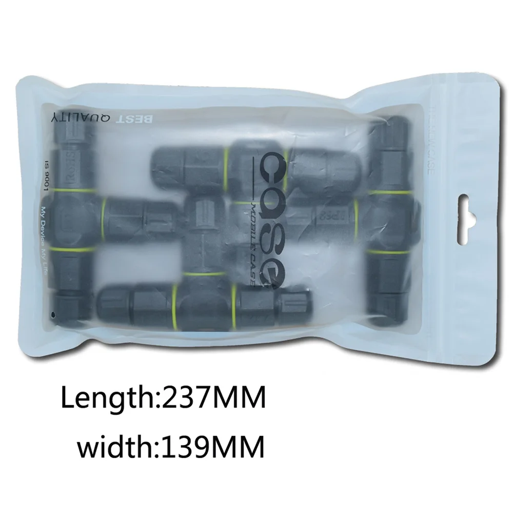 

Pcs Waterproof Connector 3 Pin 3 Way Terminal Adapter Ip68 Sealed Cable Gland For Led Light Garden Automotive Electronics