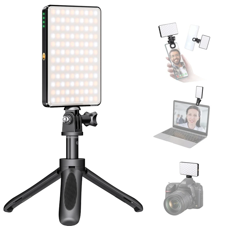 Cell Phone Fill Light Flat Light Live Pocket Light 120 LED 2500-9000K Color Temperature Camera Photo Video Fill Light