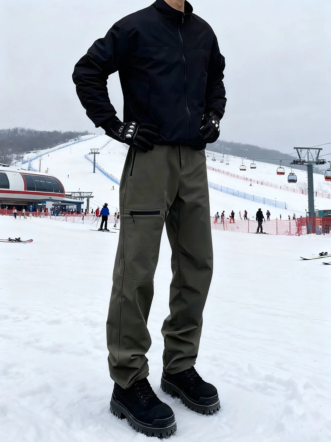 

Мужские зимние походные брюки в стиле милитари, мягкие, с молниями, на флисовой подкладке, прямого кроя, для активного отдыха