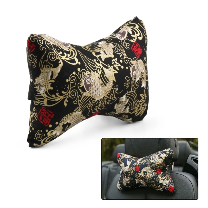 Colorful Car Seat Headrest Pillows for Sleeping & Resting for Travel Kids & Adults Newest Combine Sturdy Version 5 Color