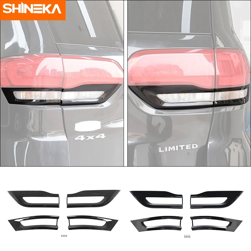 Car Rear Tail Light Lamp Guard Cover Trim Bezel for Jeep Grand Cherokee 2014 2015 2016 2017 2018 2019 2020 Exterior Accessories