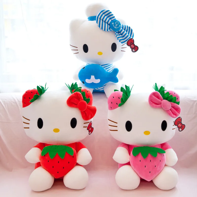 Sanrio Hello Kitty Plüschtiere Anime Cartoon Kawaii Kissen Puppe Stofftier Kinder Plüschtiere Raumdekoration Geburtstagsgeschenk