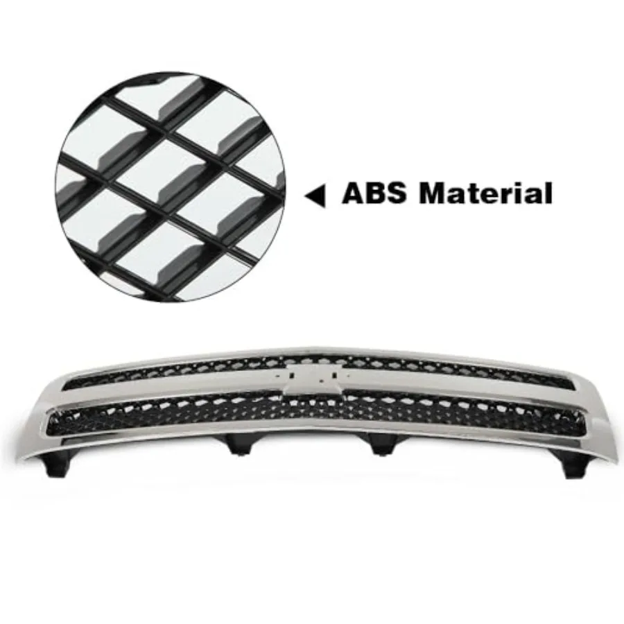 Chrome Grille with Black Insert for Chevrolet Silverado 1500 Hybrid 20092013 and XFE 20102013 Compatible with LS LT LTZ WT Mode