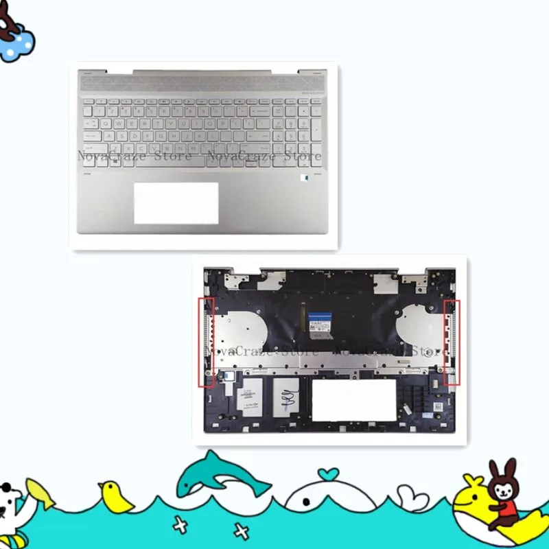 

New FOR ENVY X360 15-DR 15M-DR 15M-DR0012DX Palmrest Keyboard Backlit L53815-001