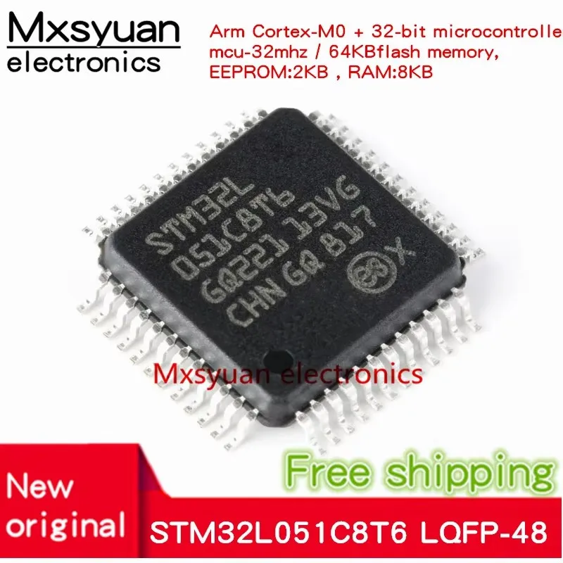 5pcs~50pcs/LOT STM32L051C8T6 STM32L051C8T6TR STM32L 051C8T6 LQFP-48 New original