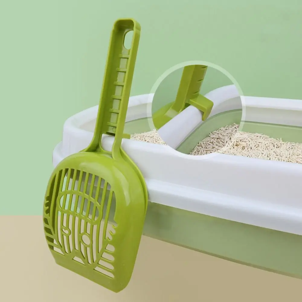 Mesh Design Cat Litter Shovel Plastic Cat Poop Shovel Cat Sand Scoop with Hanging Hole Cat Litter Scooper For Dog Cat