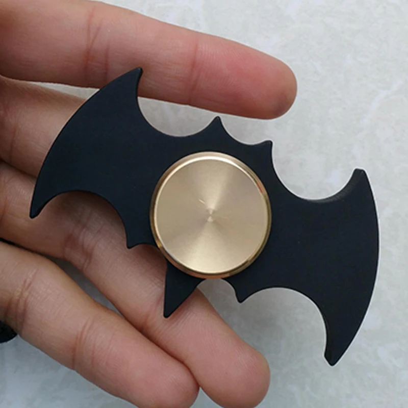 Fidget Spinner Metal en forma de murciélago, juguetes antiansiedad y alivio del estrés, artilugios geniales, TDAH para niños, adolescentes y adultos, Ideas de regalos