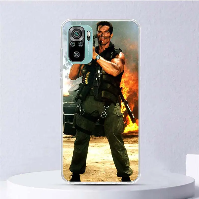 Arnold Schwarzenegger Terminator Soft Case For Xiaomi Redmi Note 13 12S 11S 10S 12 11 10 Phone Cover 11T 11E Pro Plus 9 9S 8 8T 