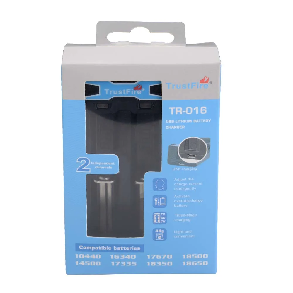 TrustFire TR-016 USB شاحن بطارية ليثيوم أيون متعدد الوظائف ل 10440 14500 17335 18650 16340 3.7 فولت بطارية ليثيوم أيون قابلة للشحن