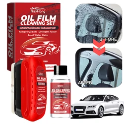 New Selling Car Glass Oil Film Cleaning Brush Oil Removal Stain Removal Rainproof Anti-fog Rearview Mirror Cleaner Sponge Cloth