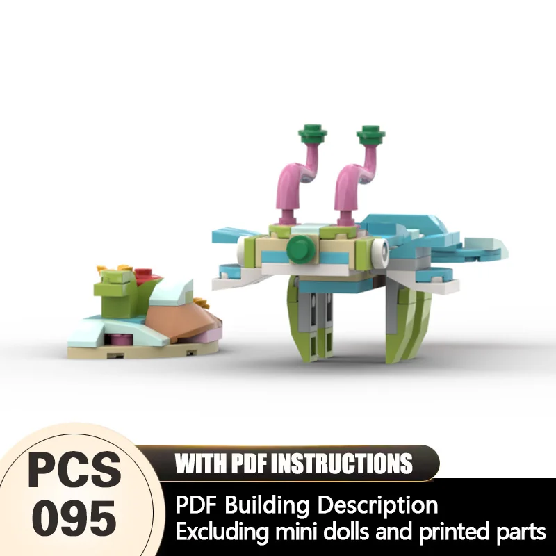 

Creators Animal Series Model MOC Building Bricks Small Lobster Modular Technology Gifts Holiday Assemble Children Toys Suit