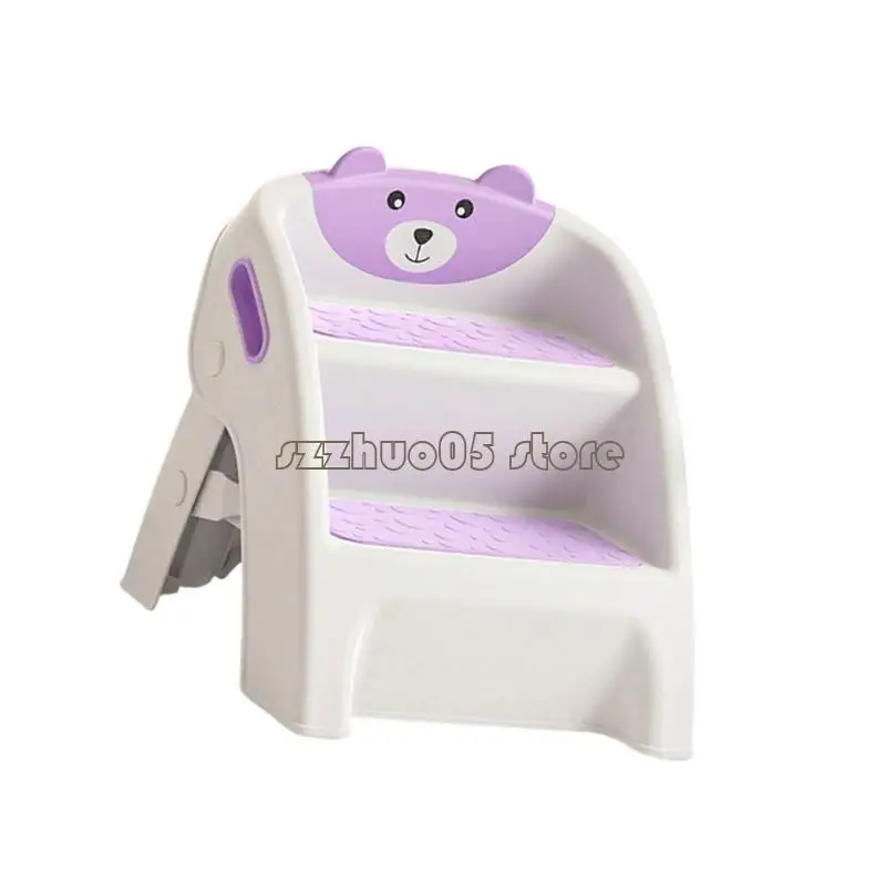 M3GE أطفال طوي الحمام خطوة البراز 10 ثانية الجمعية مكافحة زلة منصات قعادة التدريب أداة قوي الأطفال درجة سلم #4