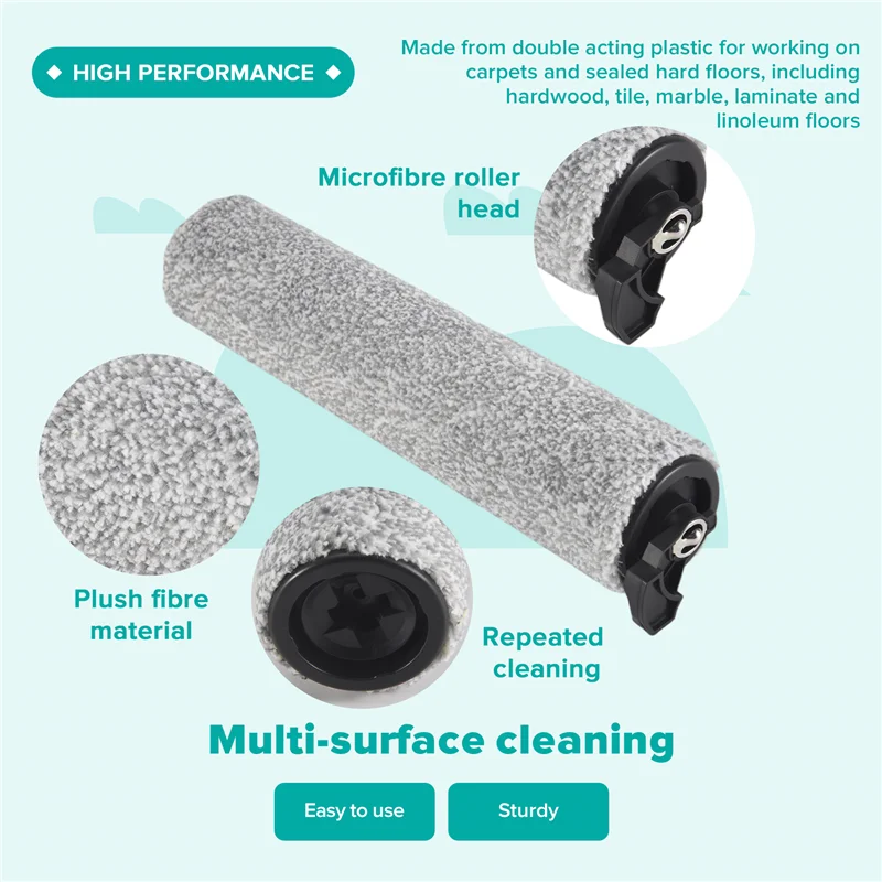 A006-rolo de escova de substituição e filtro de vácuo adequado para xiaomi roborock dyad u10 wd1s1a aspirador de pó seco e molhado sem fio