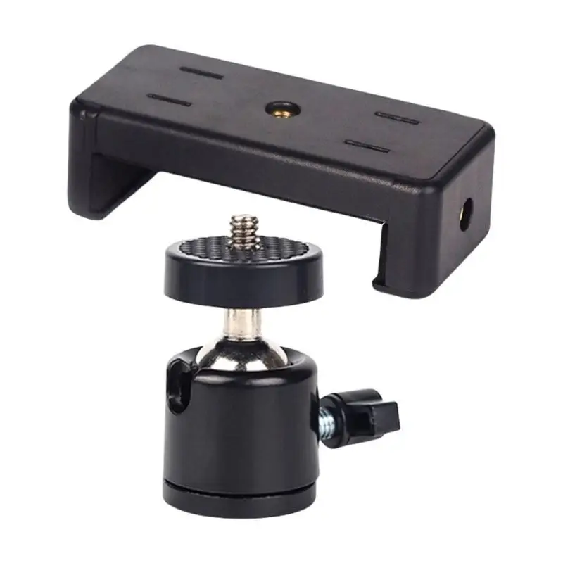 652F Portable Phone Holder Clip Stand with Metal Ball Joint for Photography and Live Streaming for Various Smartphones