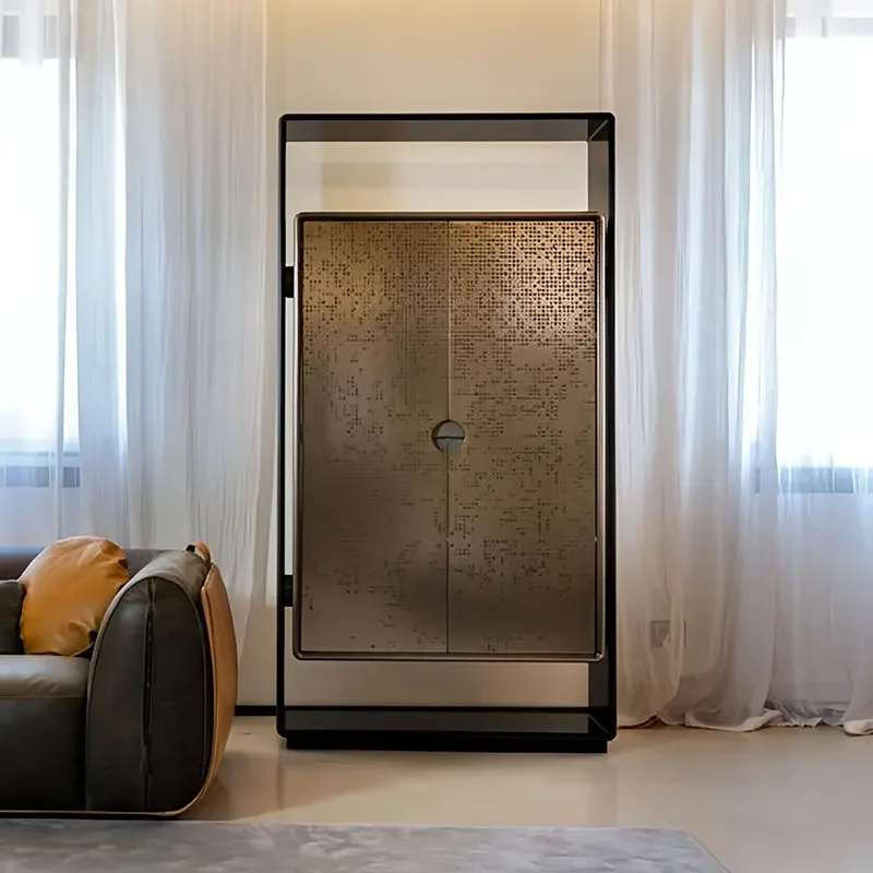 Italian light luxury creative wine cabinet, modern designer high-end living room