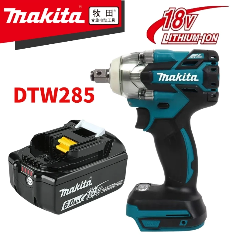 

Makita DTW285 Tools Impact Wrench Machine Brushless Cordless Electric Wrench High Torque Rechargable Tool For Makita 18V Battery