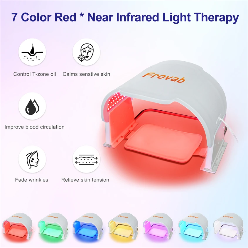 Blue Red Green LED Light Light Therapy Facial LED Professional Therapy Mask Phototherapy LED Repairs Sun Damaged Skin Whitening