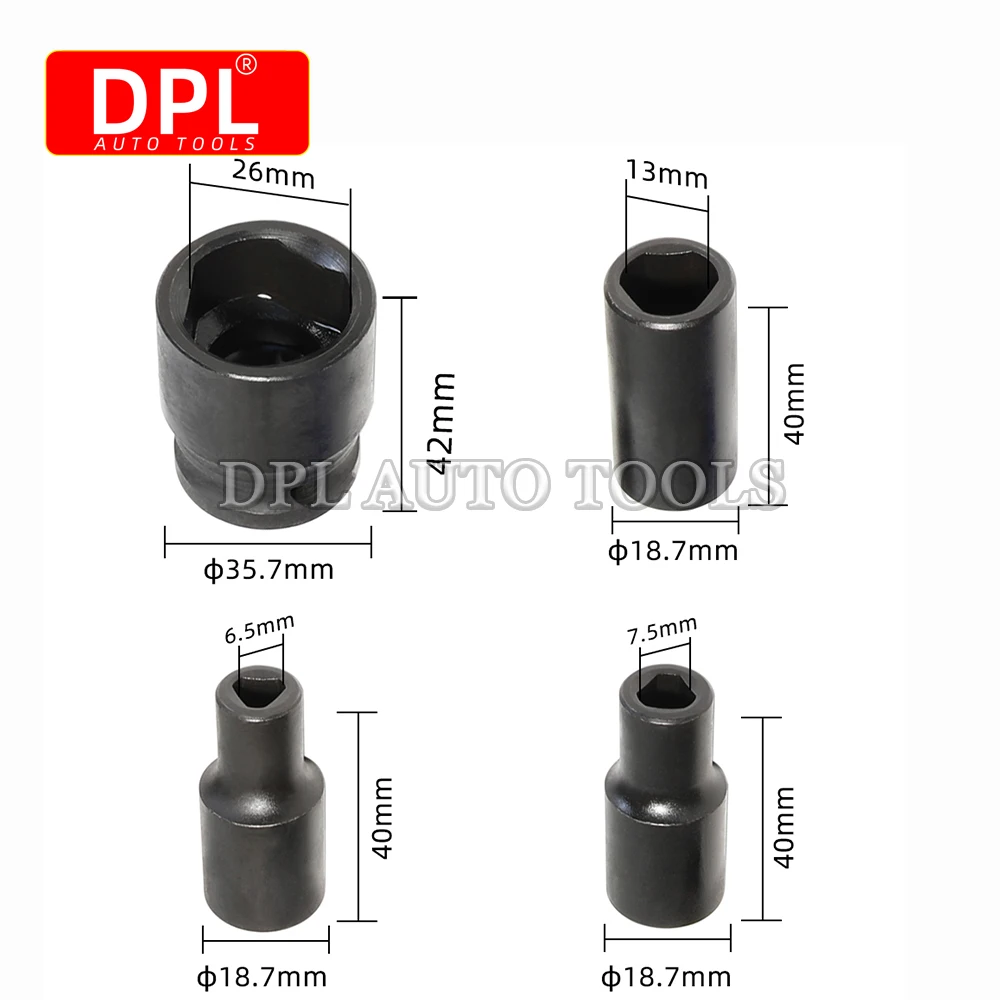 Jeu de douilles pour Bosch, pompe à injection de carburant diesel, dissolvant et installateur, VE, 5 pièces