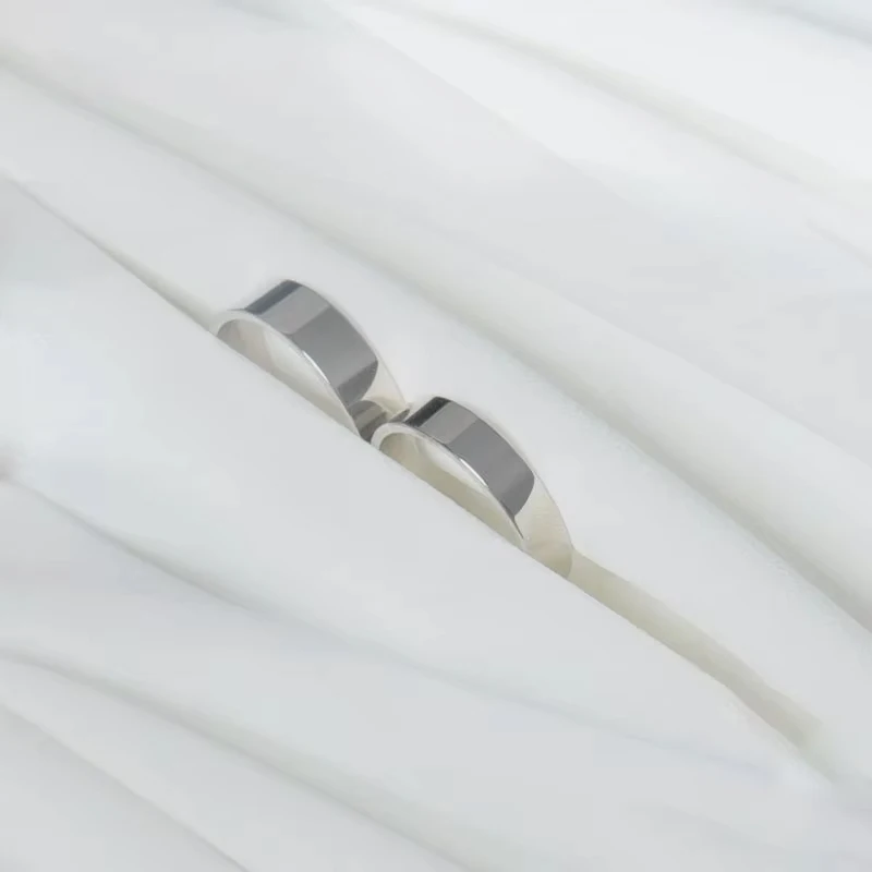 Modian Sale 100% 925 Sterling Silver Couple Simple Rings Classic Lover Finger Ring For Women & Man Wedding Silver Jewelry Bijoux