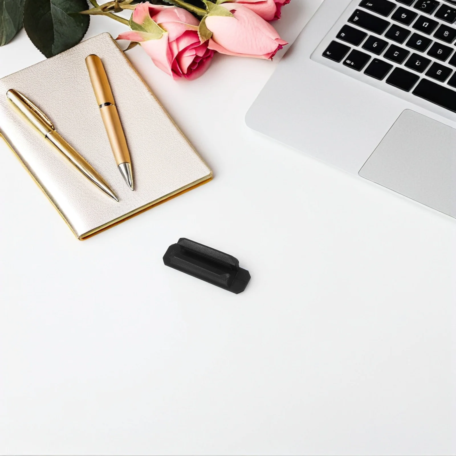 

12 Pcs Black Silicone Pen Holder 5 5cm Adhesive Desk Wall Office Stand Rack Marker Storage Solution Pen Organizer