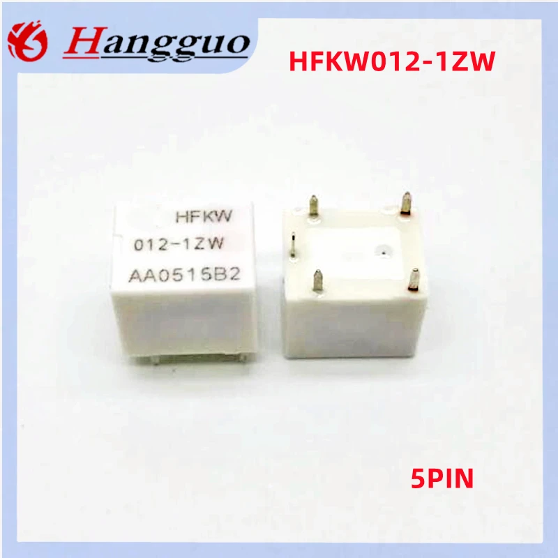 5pcs/lot Original 20A 5pin HFKW 012 024-1ZW 12VDC 24VDC HHFKW-012-1ZW HHFKW-024-1ZW One open and one close 5-pin relay