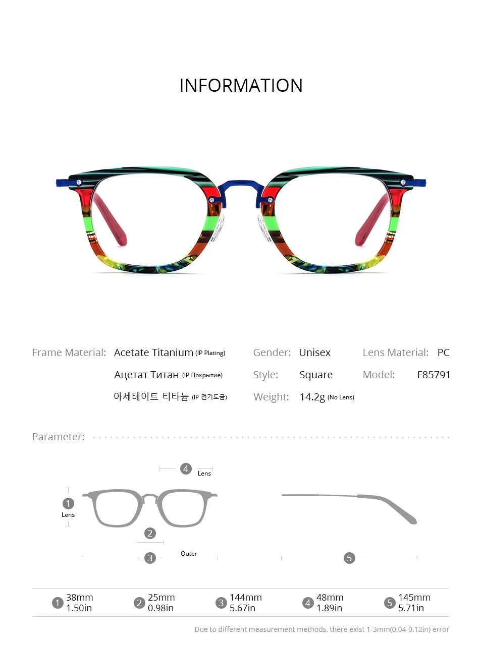 FONEX Acetat Titan Brille Rahmen Frauen Neue Marke Design Vintage Retro Runde Brillen Männer Japanische Brillen Brillen 85891 – Detail 20