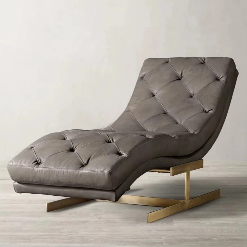

Luxury furniture Home living room Leather sofa Single recliner High-end sofa Leisure recliner