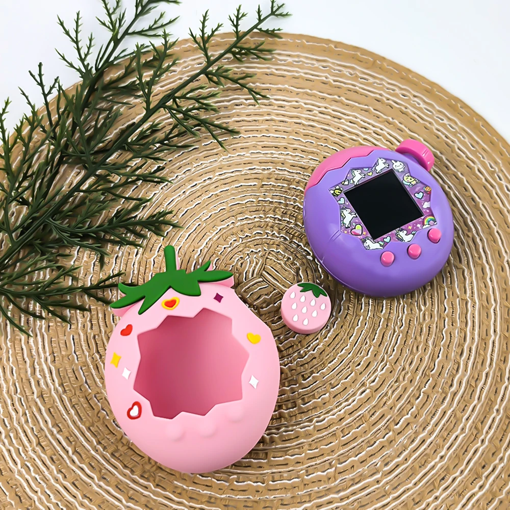 

Silicone Protective Cover For Tamagotchi Paradise Electronic Pet Machine Game Accessories Cute Strawberry Skin Cover Soft Shell