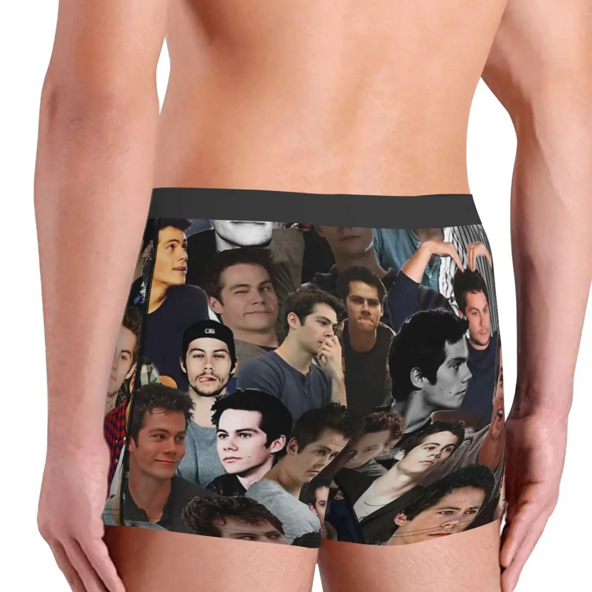 Dylan O\'brien Collage Underpants Breathbale Panties Male Underwear Print Shorts Boxer Briefs