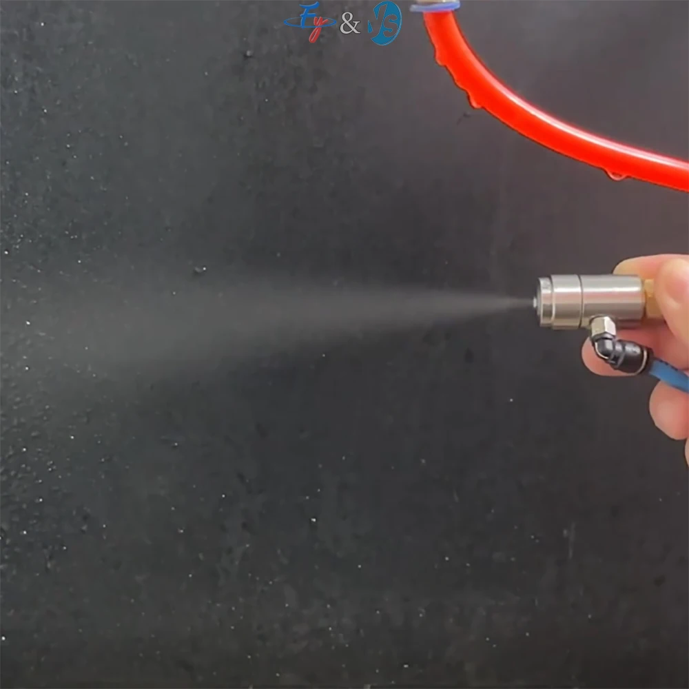 Mini Atomizing Nozzle Small Flow Pneumatic Dry Mist Nozzle Siphon Atomization Humidification Disinfection