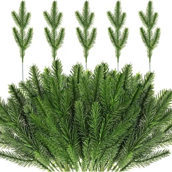5pcs Artificial Plants Christmas Crafts Tree Vase Home Room Decora Accessories Wedding Wreath Decorative Flowers DIY Gifts Box