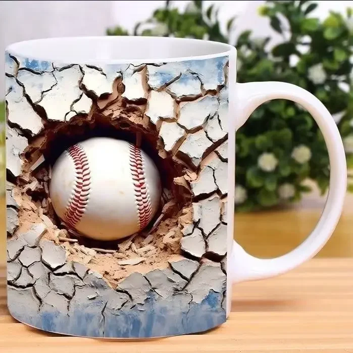 Picture 5: 3D visual effect ceramic mug home office coffee cup boys and girls graduation gift drinking cup