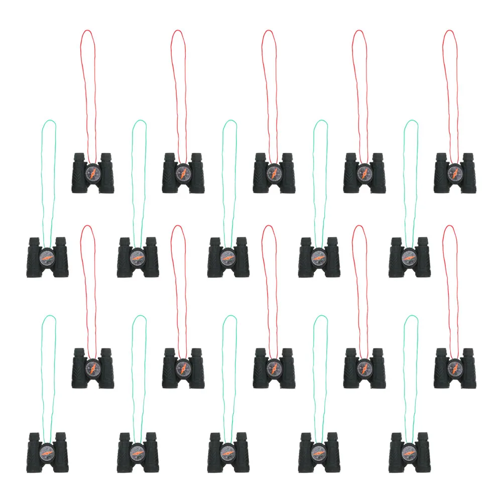 

20pcs Mini Binocular For Kids Lightweight Portable Telescope With Compass Colorful Strap Outdoor Nature Exploration Family