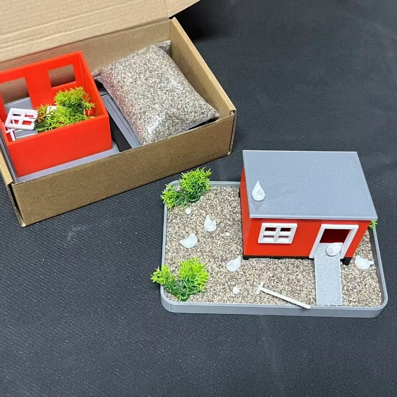 Miniatur Huhn Zen Garten Schreibtisch Dekor DIY Sand Tablett Garten Kit Lustige Neuheit Geschenk Zappeln Stress Relief Spaß Tisch Ornament