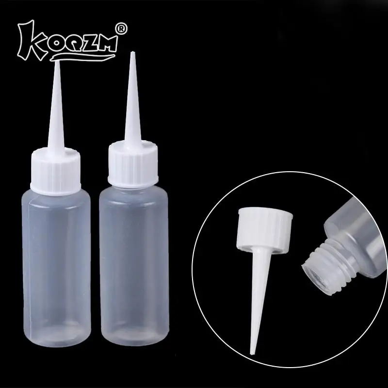 2pcs Empty Dropper Squeezable Liquid Bottle PE Plastic Needle Bottle Dropper Eye Liquid Container Plastic Drop Bottles 50ml