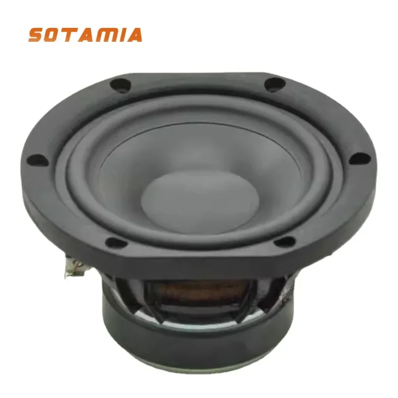 

SOTAMIA 1Pcs 5 Inch Subwoofer Audio Speaker 6 Ohm 40W Hifi Fever Loudspeaker Driver ABS Rubber Side Home Music Sound Speaker