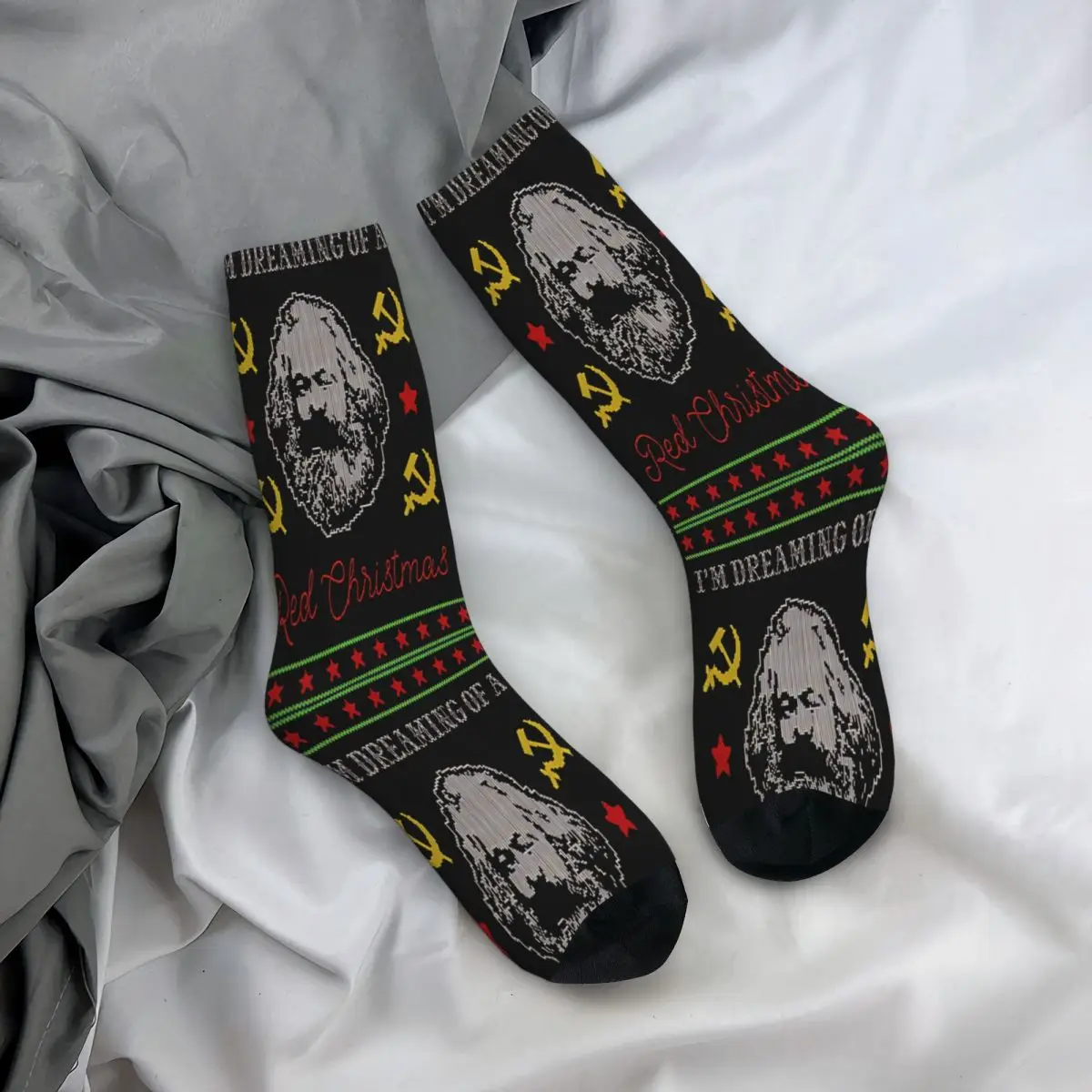 I Am Dreaming Of A Red Christmas Marx Socks Male Mens Women Autumn Stockings Printed