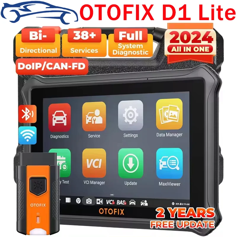 OTOFIX D1 LITE OBD2 Scanner Car Diagnostic Tool Bluetooth Wireless Bi-Directional Control OBD Automotive Scan Tool Active Test