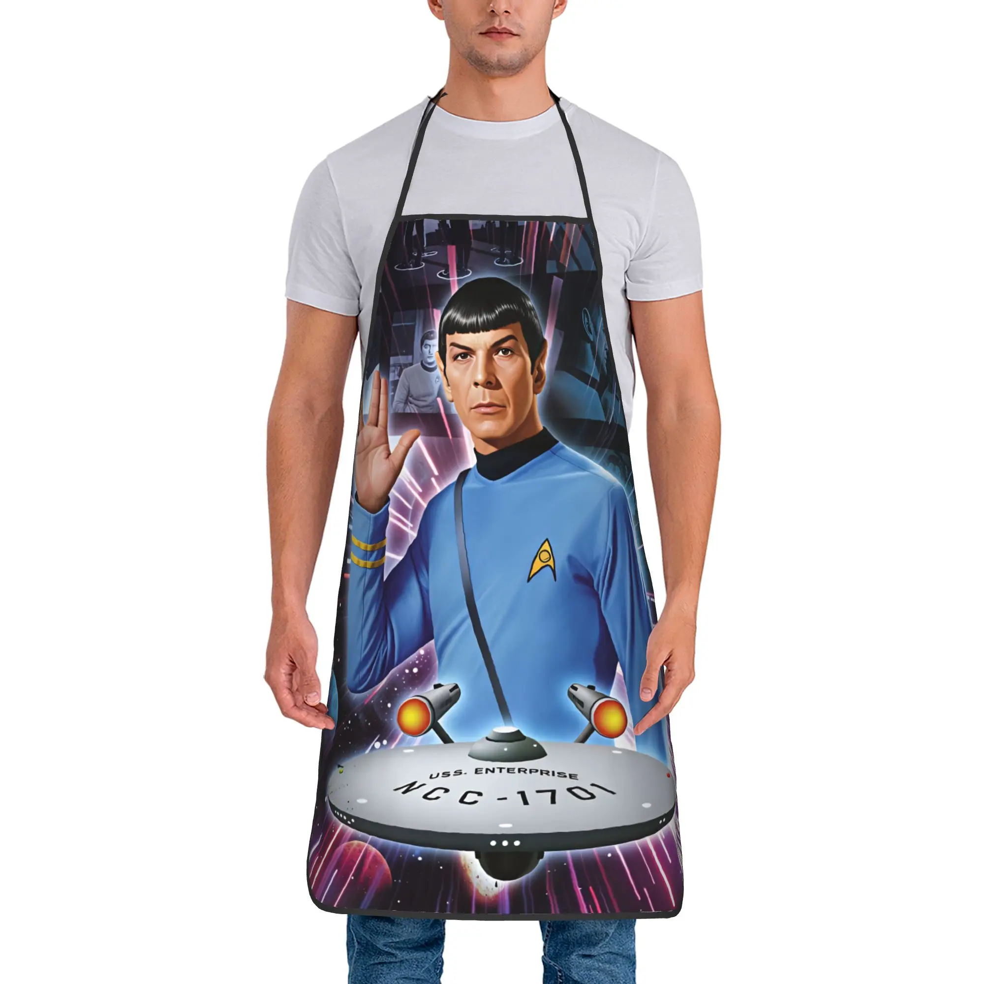 S-Star T-Trek Ship Movie  Apron  Fashionable Household Kitchen Accessories Restraunt Adult Aprons without Pocket