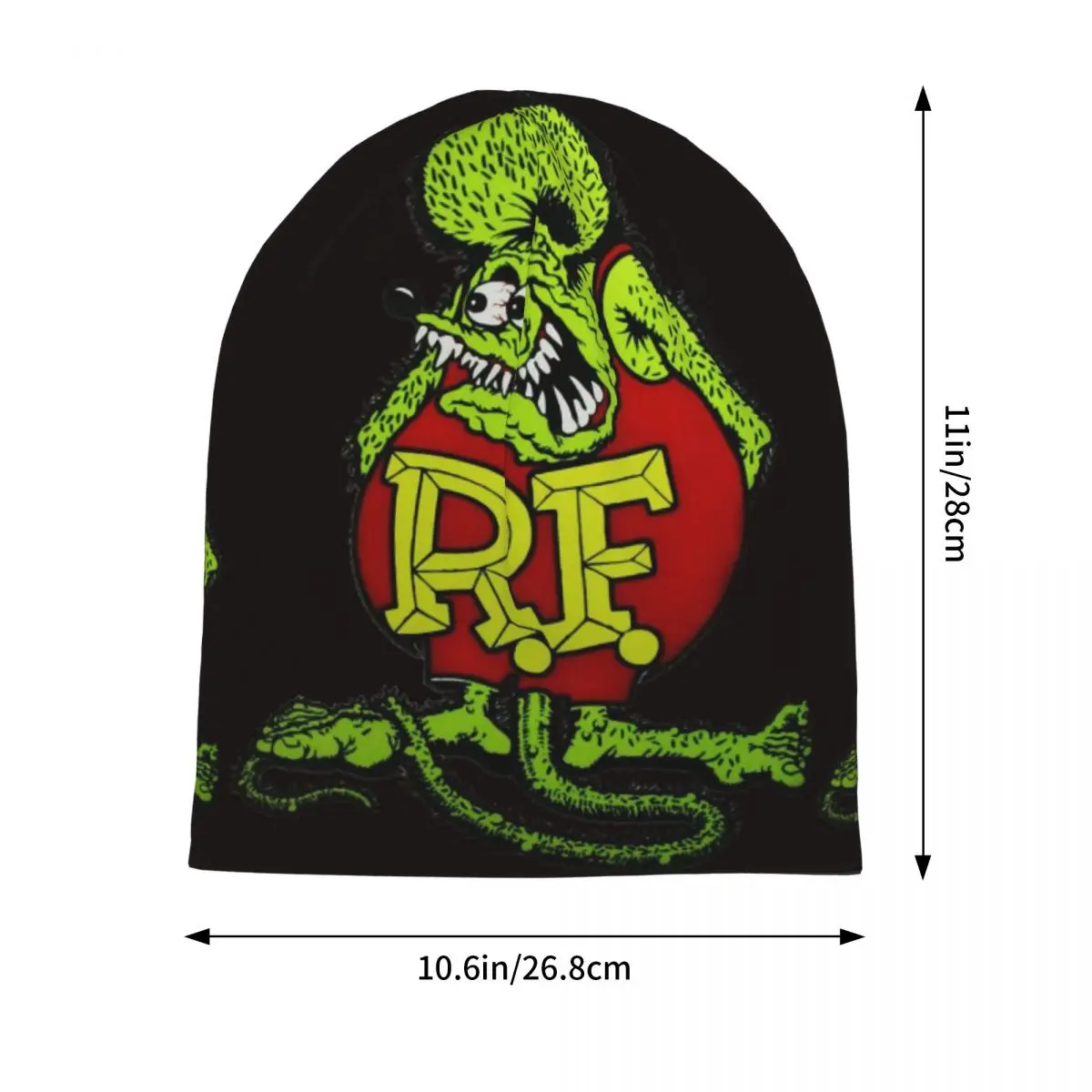 Harajuku Tales Of The Rat Fink 6 Unisex Cycling Brimless Urinal Hat Rat Fink Knitted Hat For Men And Women Casual Creative