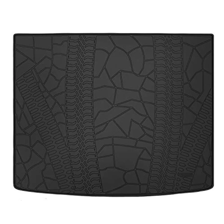 

Коврики в багажник на заказ для Jeep Cherokee 2014-2023, полностью черные, резиновые, для алюминиевых багажников