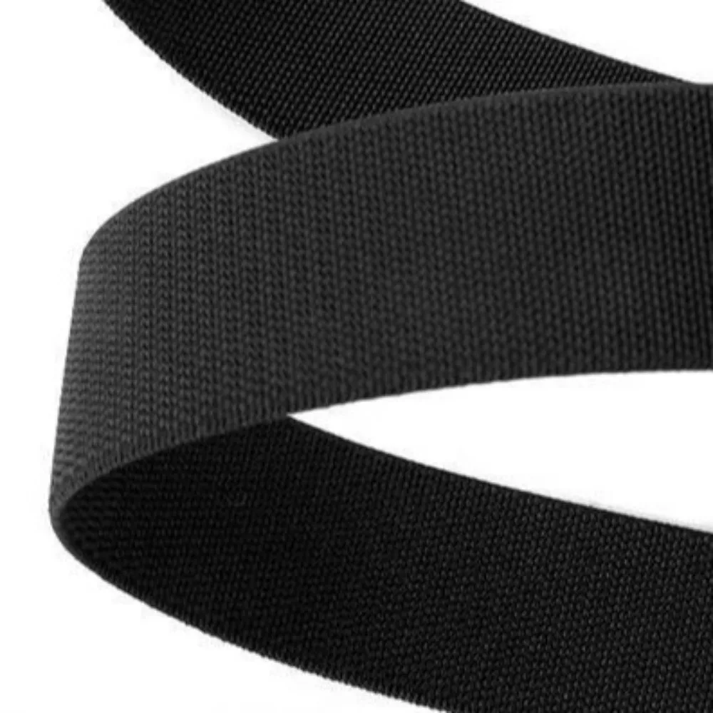 

Heavy Duty Men's Stretch Belt Hard Quick Release Buckle Strong Real Nylon Unisex Elastic Belt Webbing Belt Adjustable