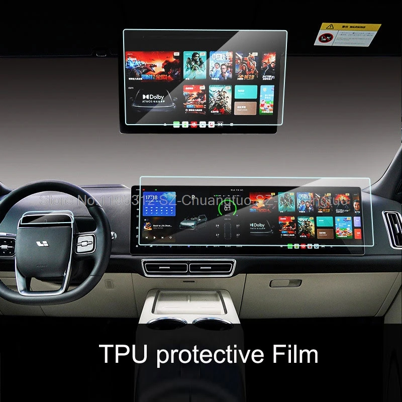 

TPU protective Film For Li AUTO LIXIANG L9 2022- 2024 Dashboard,Navigation Backseat TV screen Anti-scratch Accessories