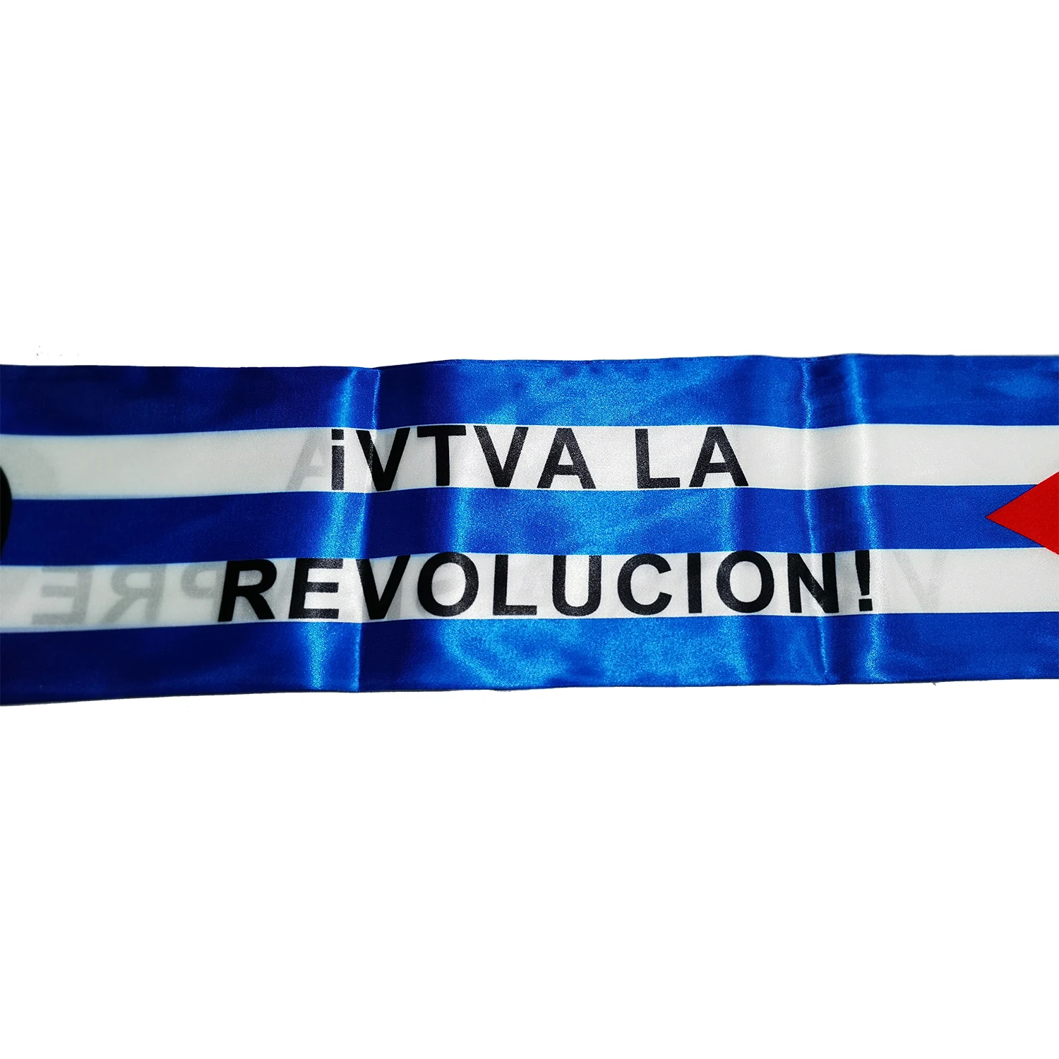 15x150cm  Cuba Double Sided Satin Scarf Banner iVTVA LA REVOLUCION! HASTA LA VICTORIA SIEMPRE Cuba Hero Che Guevara