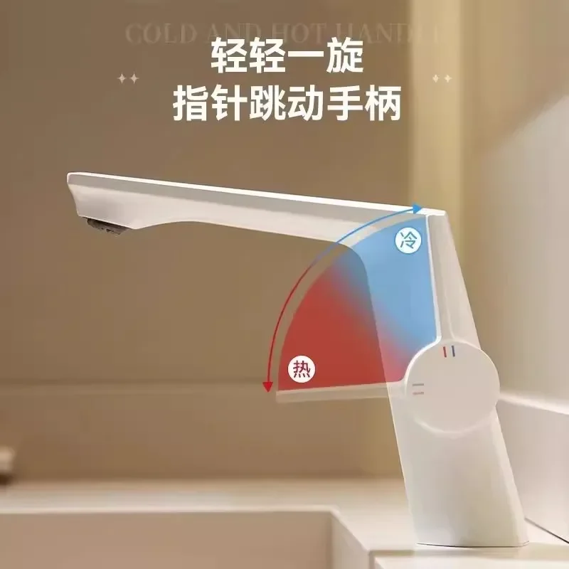 Excellent Diameter G1/2 Inlet and Outlet Pipe Basin Faucet Bathroom Sink Faucet Single Handle Hole Faucet Basin Taps Hot Cold Mi