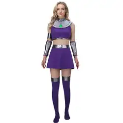 StarFire Kory Anders Koriand'r Cosplay Costume For Women Hero Halloween Roleplay Theme Party Comic Top Skirt