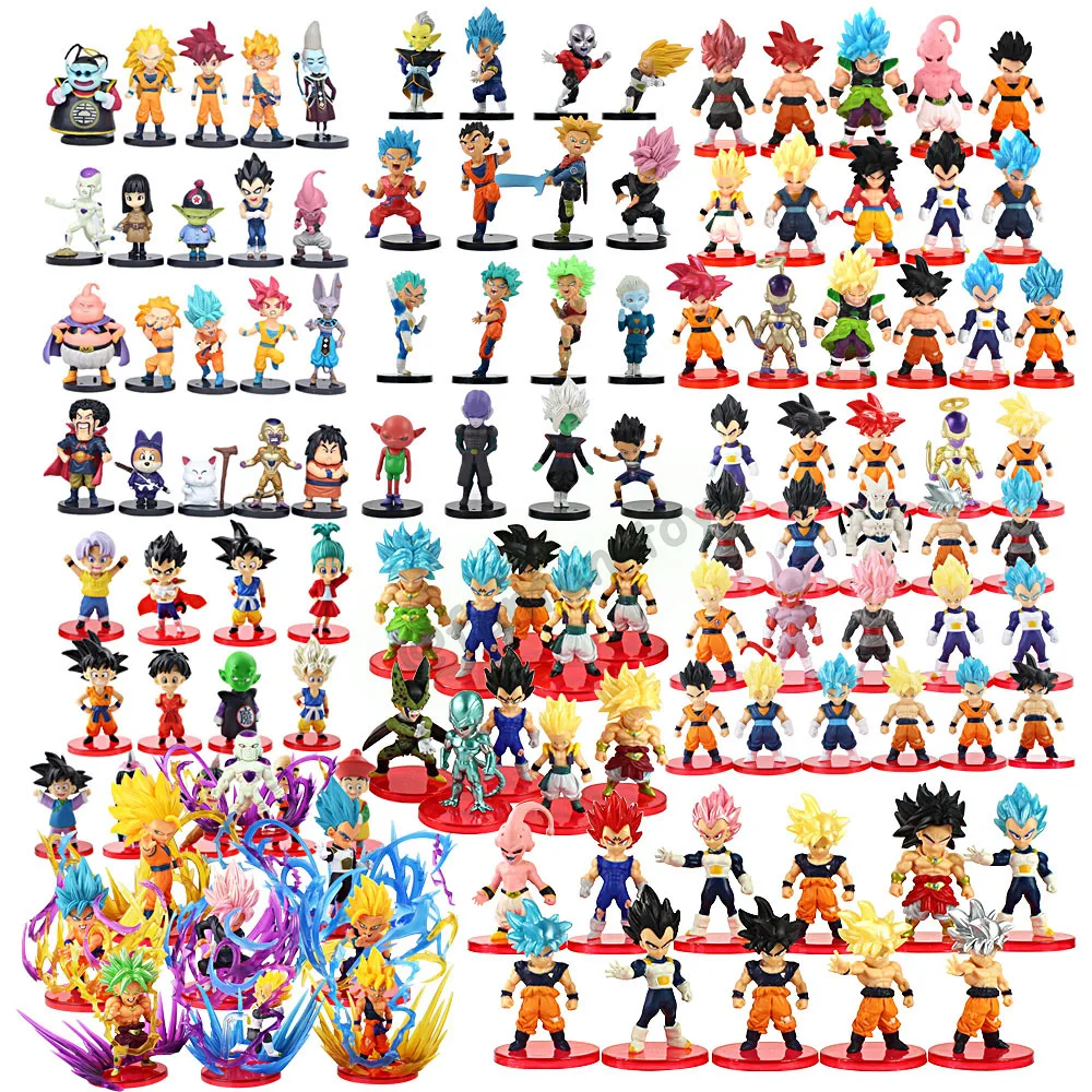 5-10cm Drachen ball Scatola Magia Borsa Fortunata Goku Vegeta Super Saiya Action figuren Modello Anime Scatola Cieca Giocattoli