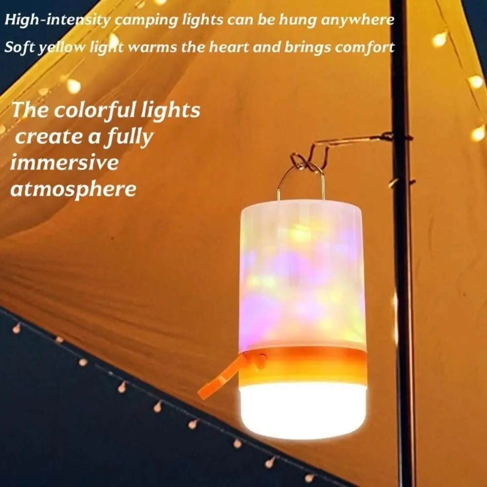Starry Sky Colorful Camping Light Waterproof Rechargeable Atmosphere Light With Hook 10M Length USB Charging Light Room Decor
