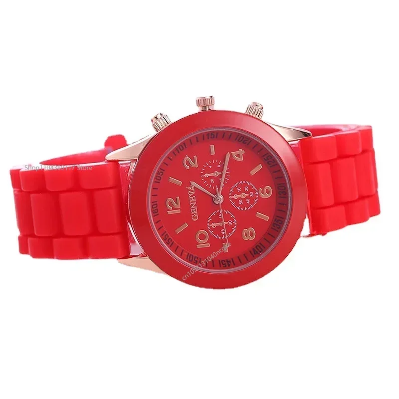 New Fashion Ladies Fashion Watch Male and Female Student Silicone Quartz Wristwatch Clock Wholesale Relogio Feminino